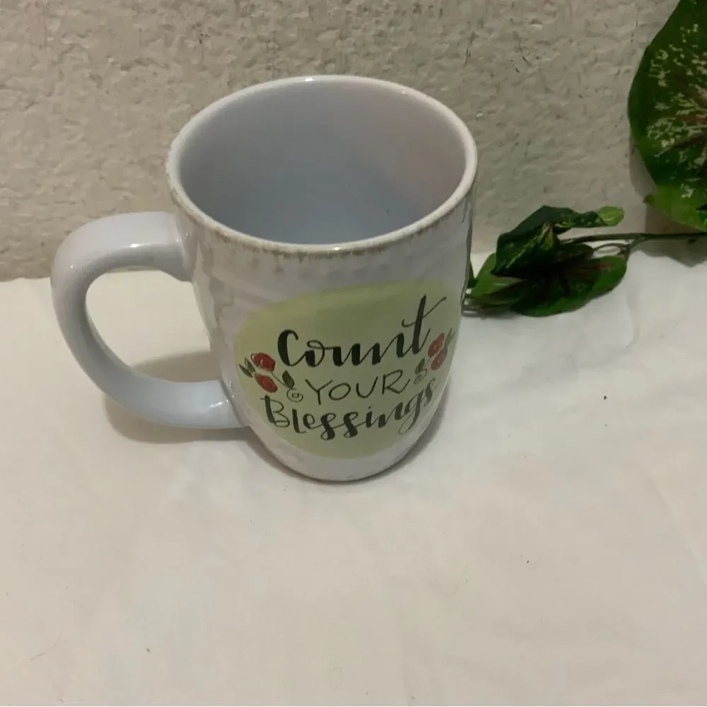 Count Your Blessings Coffee Cup Mug by Brownlow G1